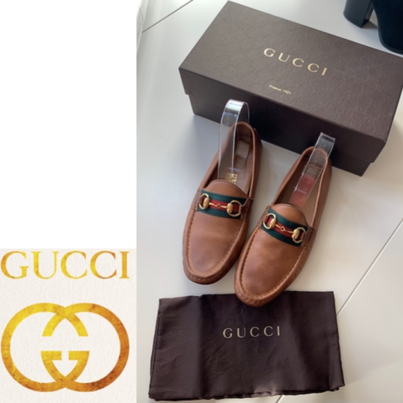 Gucci Shoes - Gucci Drivers with Horsebit Detail (Natural) 37